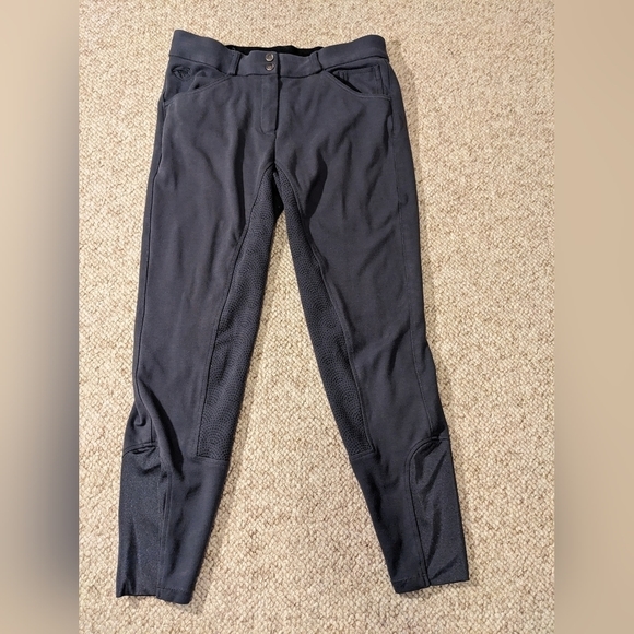 Piper Pants - Piper full seat breeches, grey, size 32r